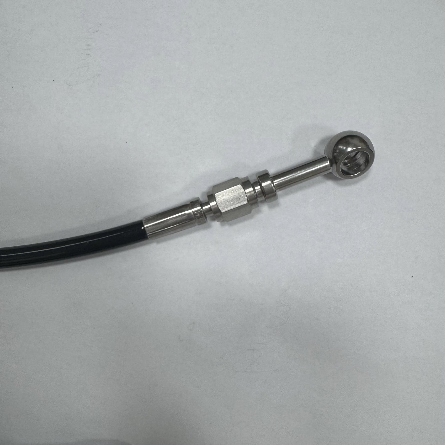 BLACK Steel braided brake lines w/ Banjos