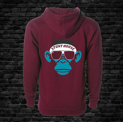 Stunt Monkey Zip Up Hoodie