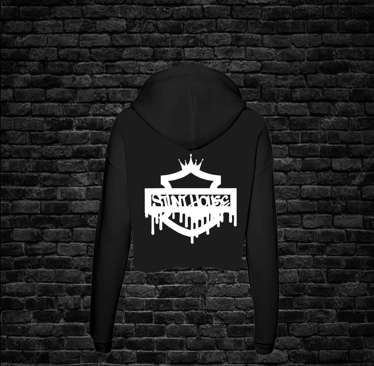 Stunt House Harley Drip crop hoodie