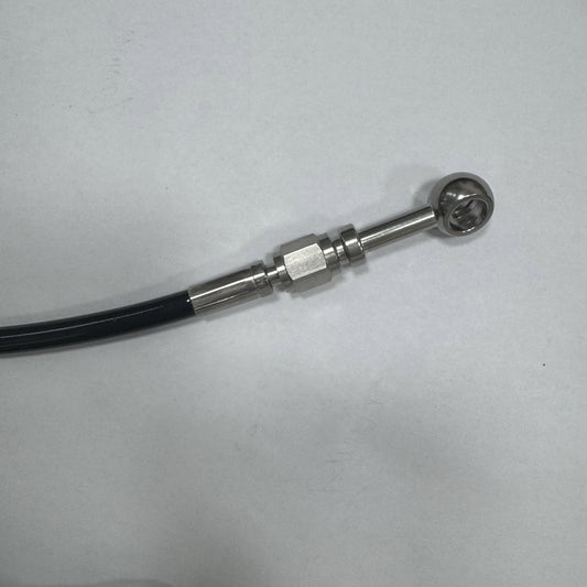 20 inch BLACK steel braided brake line